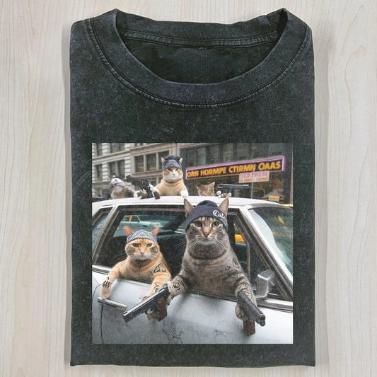 OUTLAW CAT T-SHIRT V1