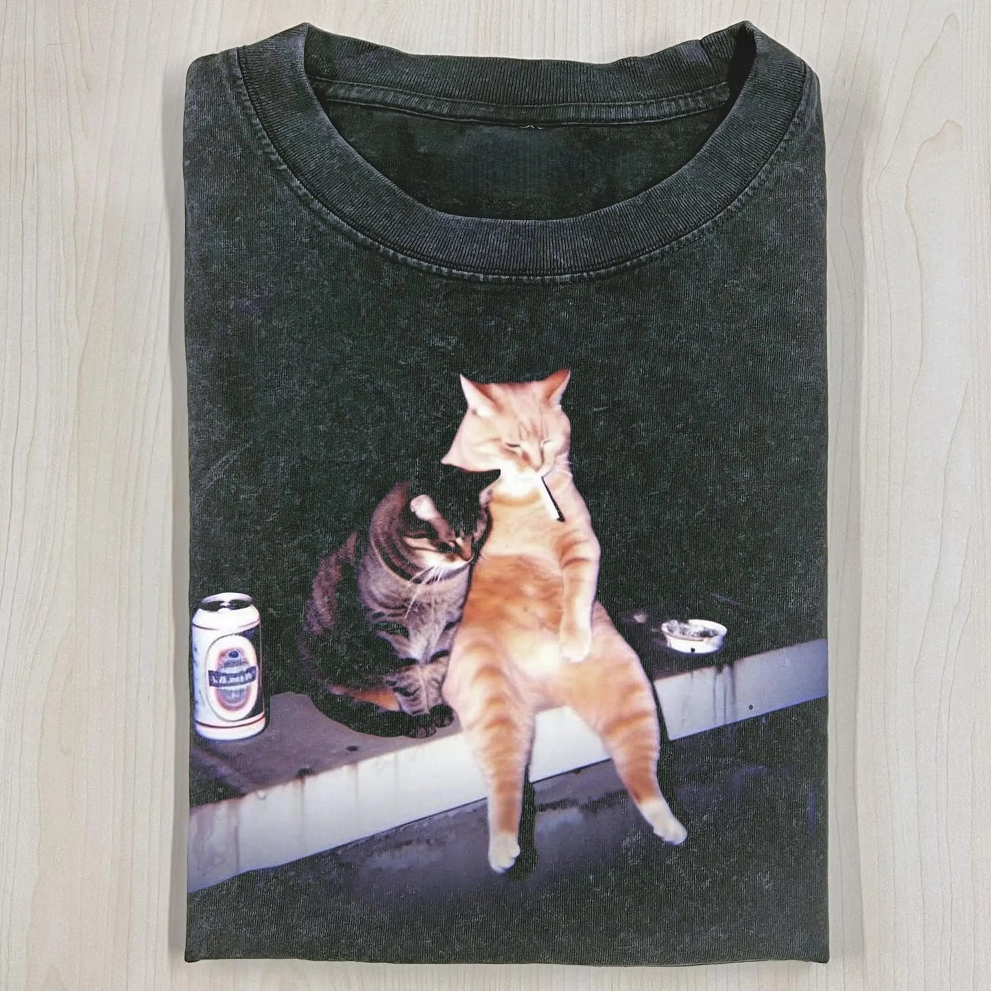 SMOKING CAT T-SHIRT